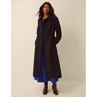 Monsoon Collared Coat Black
