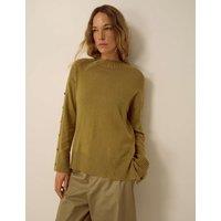 Monsoon Button Detail Jumper Yellow