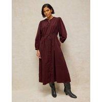 White Stuff Lana Cord Midi Dress Plum