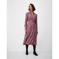 Crew Clothing Button Through Midi Shirt Dress Soft Pink
