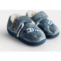 JoJo Maman Bb Kids Plush Lined Rocket Slippers Natural