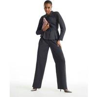 River Island Belted Wide Leg Trousers Grey