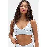 Boux Avenue Embroidered Non Wired Bralette Blue Mix