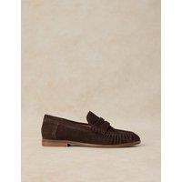 White Stuff Leather Slip On Loafers Brown