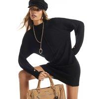 River Island Cosy Jumper Dress Black