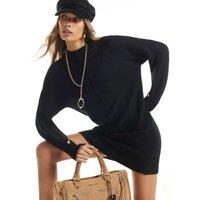 River Island Pure Cotton Jumper Dress Black