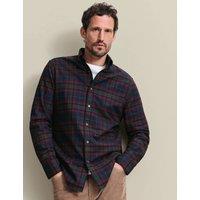 Charles Tyrwhitt Regular Fit Brushed Cotton Check Flannel Shirt Navy Mix