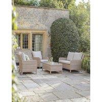 Bramblecrest Patagonia Rattan 2 Seater Lounge Set Oatmeal