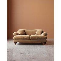 Swoon Willows Easy Velvet 2 Seater Sofa Tan