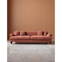 Swoon Willows Easy Velvet 3 Seater Sofa Brown