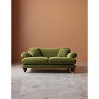 Swoon Willows Easy Velvet 2 Seater Sofa Green