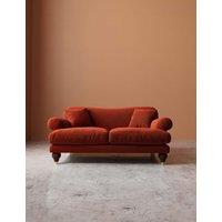 Swoon Willows Crushed Velvet 2 Seater Sofa Dark Orange