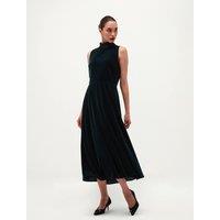 HOBBS Cowl Neck Sleeveless Midi Dress Green