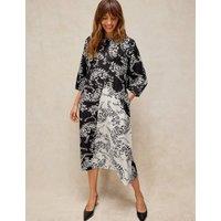 White Stuff Tierney Midi T-Shirt Dress Black