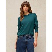 White Stuff Cotton Rich Jumper Teal