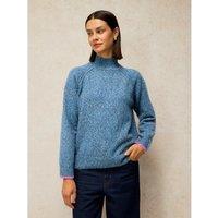 White Stuff Talia High Neck Jumper Dark Teal