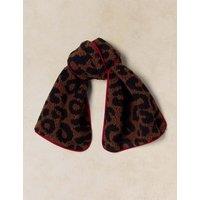 White Stuff Borg Leopard Print Scarf Natural Mix