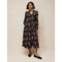 White Stuff Reegan Jersey Midi Tea Dress Black