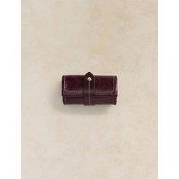 White Stuff Shiny Stuff Leather Jewellery Roll Plum
