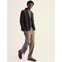 Seasalt Cornwall Relaxed Fit Pure Cotton Textured Blazer Dark Khaki