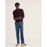 Seasalt Cornwall Lambswool Rich Textured Crew Neck Jumper Brown