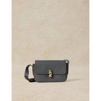 White Stuff Leather Mini Cross Body Bag Dark Grey