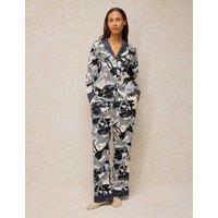 White Stuff Cotton Rich Printed Pyjama Bottoms Ivory Mix