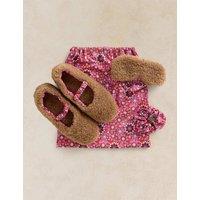 White Stuff Slippers Gift Set Red Mix