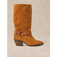 White Stuff Savannah Leather Slouch Ankle Boots Tan