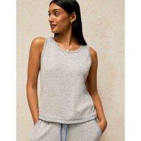 White Stuff Cosy Ribbed Lounge Vest Grey