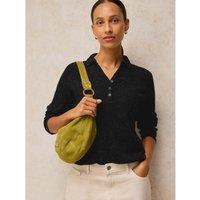 White Stuff Lola Cotton Rich Embellished T-Shirt Black
