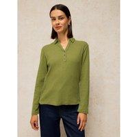 White Stuff Lola Cotton Rich Embellished T-Shirt Khaki