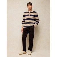White Stuff Cotton Rich Cord Cargo Wide Leg Trousers Brown