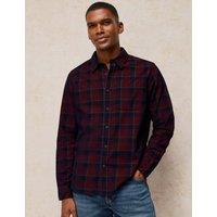 White Stuff Pure Cotton Corduroy Check Shirt Red