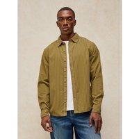 White Stuff Pure Cotton Corduroy Shirt Dark Green
