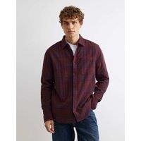 River Island Regular Fit Checked Shirt Red Mix