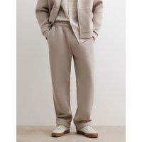 River Island Elasticated Waist Cotton Blend Joggers Stone