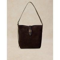 White Stuff Leather Bucket Bag Brown