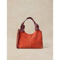 White Stuff Suede Cross Body Bag Orange