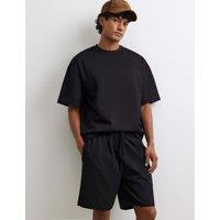 River Island 2 Pack Pure Cotton T-Shirt and Short Set Black