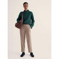 Seasalt Cornwall Wool Rich Roll Neck Oversized Jumper Teal