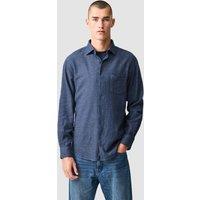 Rodd & Gunn Port William Slim Fit Pure Cotton Textured Shirt Denim