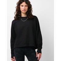 Sweaty Betty After Class Longline Round Neck Sweatshirt Black