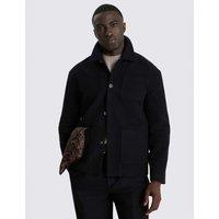 MOSS Moleskin Shacket Black