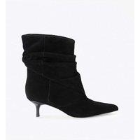 Steve Madden Flux Suede Ankle Boots Black
