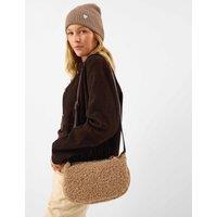 ACCESSORIZE Faux Shearling Crossbody Bag Cream