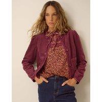 Monsoon Cotton Cord Jacket Burgundy