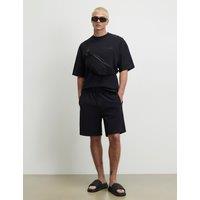 River Island Oversized Cotton T-Shirt Black