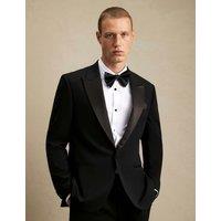 River Island Slim Fit Single Breasted Tuxedo Jacket Black