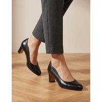 Jones Bootmaker Leather Court Shoes Black